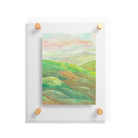 Viviana Gonzalez Lines in the mountains VII Floating Acrylic Print