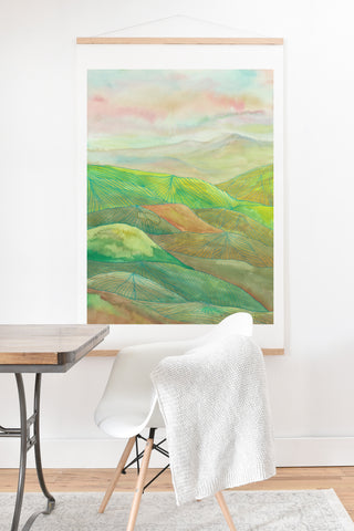 Viviana Gonzalez Lines in the mountains VII Art Print And Hanger
