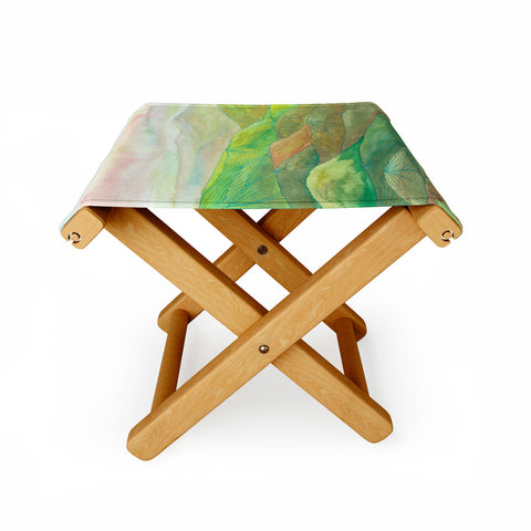 Viviana Gonzalez Lines in the mountains VII Folding Stool