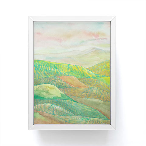 Viviana Gonzalez Lines in the mountains VII Framed Mini Art Print