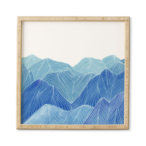 Viviana Gonzalez Lines in the mountains VIII Framed Wall Art