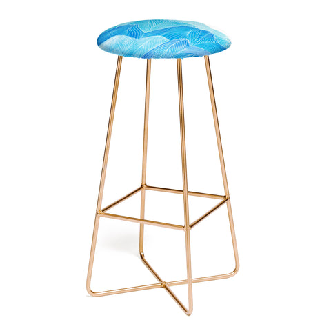 Viviana Gonzalez Lines in the mountains VIII Bar Stool