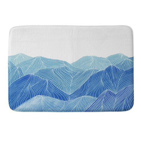 Viviana Gonzalez Lines in the mountains VIII Memory Foam Bath Mat