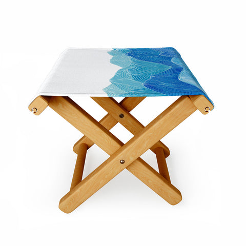 Viviana Gonzalez Lines in the mountains VIII Folding Stool