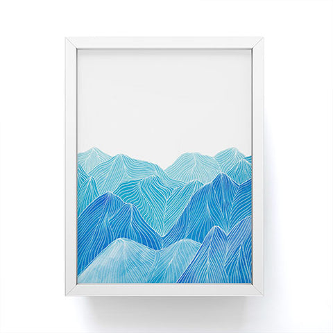 Viviana Gonzalez Lines in the mountains VIII Framed Mini Art Print