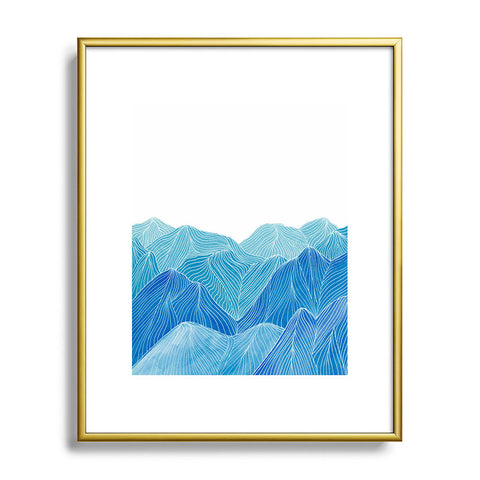 Viviana Gonzalez Lines in the mountains VIII Metal Framed Art Print