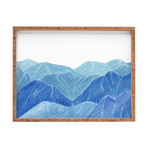Viviana Gonzalez Lines in the mountains VIII Rectangular Tray