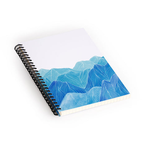Viviana Gonzalez Lines in the mountains VIII Spiral Notebook