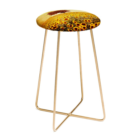 Viviana Gonzalez Lone Tree And Sunflowers Field Counter Stool