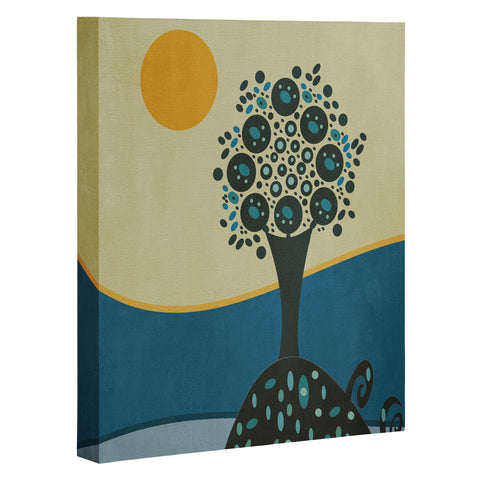 Viviana Gonzalez Lone Tree In The Hills Art Canvas