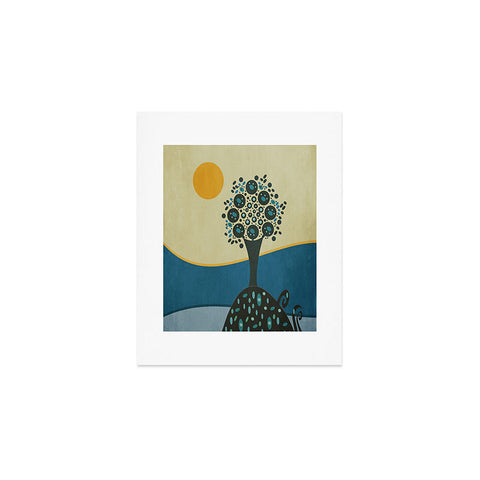 Viviana Gonzalez Lone Tree In The Hills Art Print