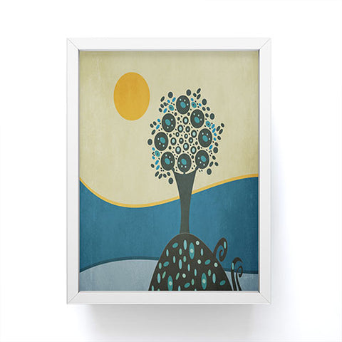 Viviana Gonzalez Lone Tree In The Hills Framed Mini Art Print