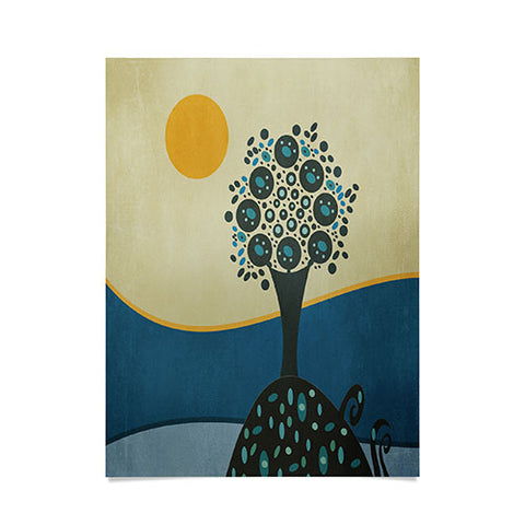 Viviana Gonzalez Lone Tree In The Hills Poster