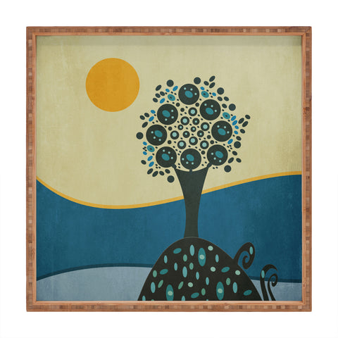 Viviana Gonzalez Lone Tree In The Hills Square Tray