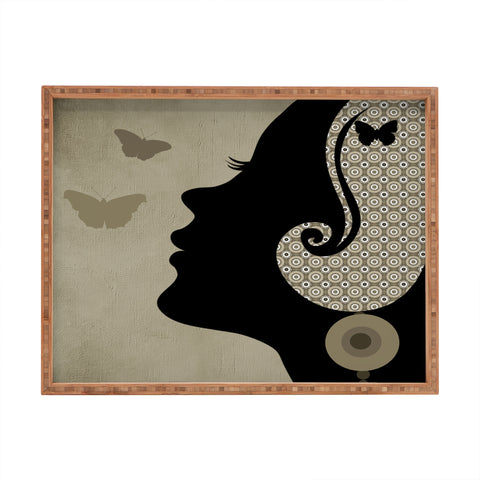 Viviana Gonzalez Madame Butterfly II Rectangular Tray