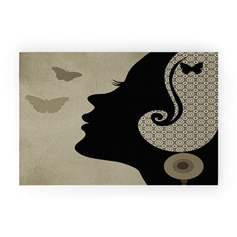 Viviana Gonzalez Madame Butterfly II Welcome Mat