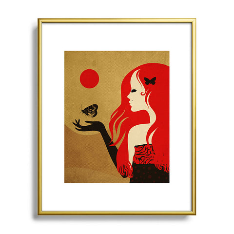 Viviana Gonzalez Madame Butterfly Metal Framed Art Print