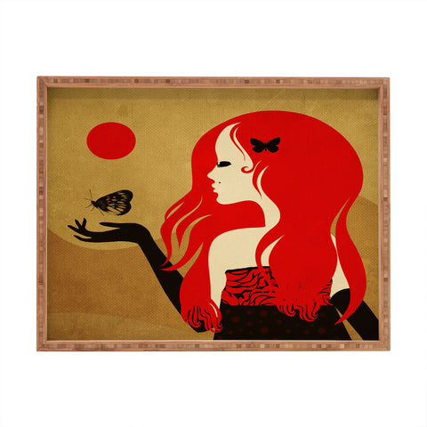 Viviana Gonzalez Madame Butterfly Rectangular Tray