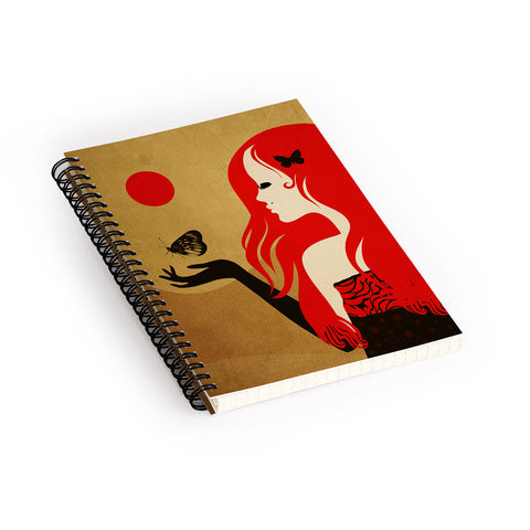 Viviana Gonzalez Madame Butterfly Spiral Notebook