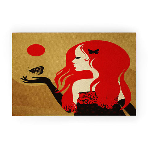Viviana Gonzalez Madame Butterfly Welcome Mat