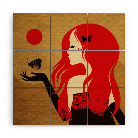 Viviana Gonzalez Madame Butterfly Wood Wall Mural