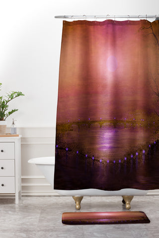 Viviana Gonzalez Magical Sunset Shower Curtain And Mat