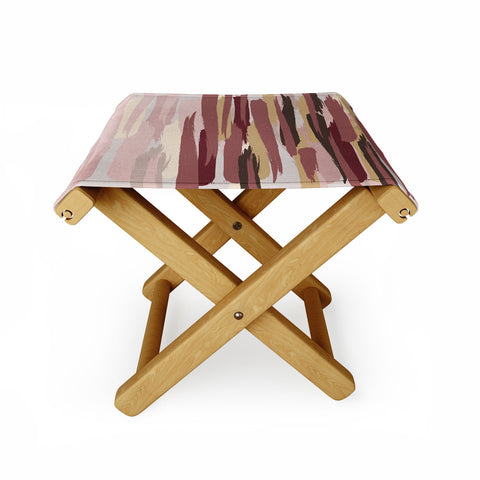 Viviana Gonzalez Marsala Abstract world 01 Folding Stool