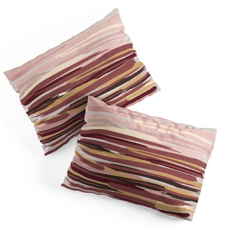 Viviana Gonzalez Marsala Abstract world 01 Pillow Shams