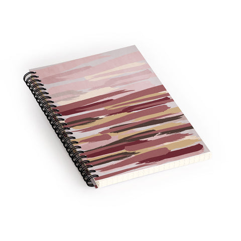 Viviana Gonzalez Marsala Abstract world 01 Spiral Notebook