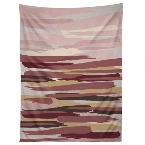 Viviana Gonzalez Marsala Abstract world 01 Tapestry