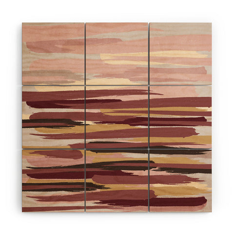 Viviana Gonzalez Marsala Abstract world 01 Wood Wall Mural