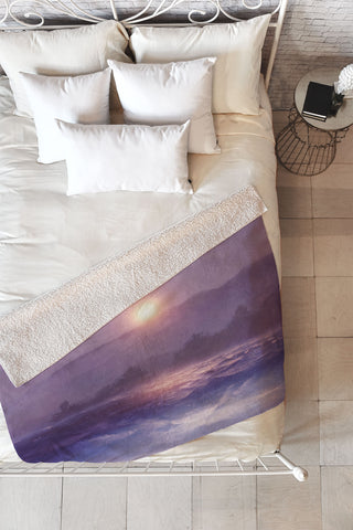 Viviana Gonzalez Melancholia Fleece Throw Blanket