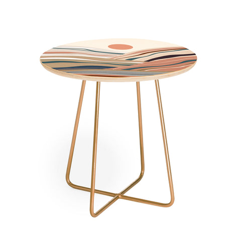 Viviana Gonzalez Mineral inspired landscapes 1 Round Side Table