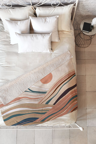 Viviana Gonzalez Mineral inspired landscapes 1 Fleece Throw Blanket