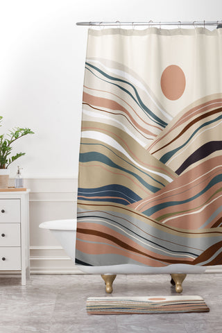 Viviana Gonzalez Mineral inspired landscapes 1 Shower Curtain And Mat