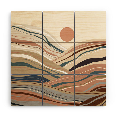 Viviana Gonzalez Mineral inspired landscapes 1 Wood Wall Mural