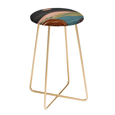 Viviana Gonzalez Mineral inspired landscapes 2 Counter Stool