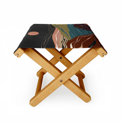 Viviana Gonzalez Mineral inspired landscapes 2 Folding Stool