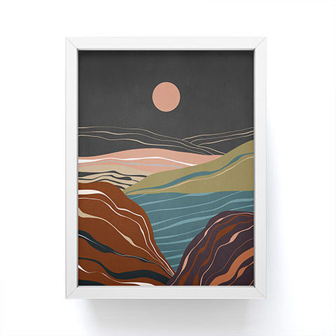 Viviana Gonzalez Mineral inspired landscapes 2 Framed Mini Art Print