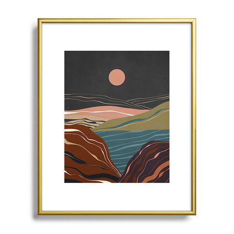 Viviana Gonzalez Mineral inspired landscapes 2 Metal Framed Art Print