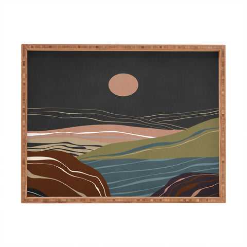 Viviana Gonzalez Mineral inspired landscapes 2 Rectangular Tray