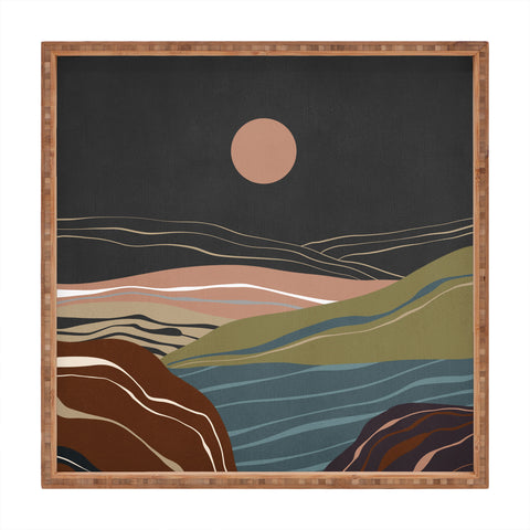 Viviana Gonzalez Mineral inspired landscapes 2 Square Tray