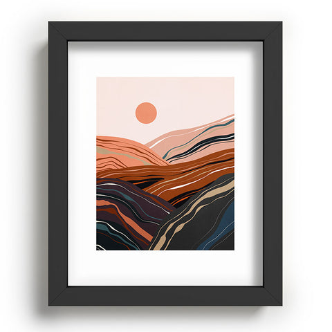 Viviana Gonzalez Mineral inspired landscapes 3 Recessed Framing Rectangle