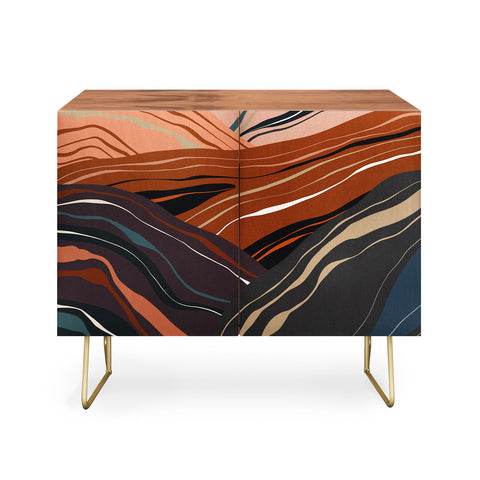 Viviana Gonzalez Mineral inspired landscapes 3 Credenza