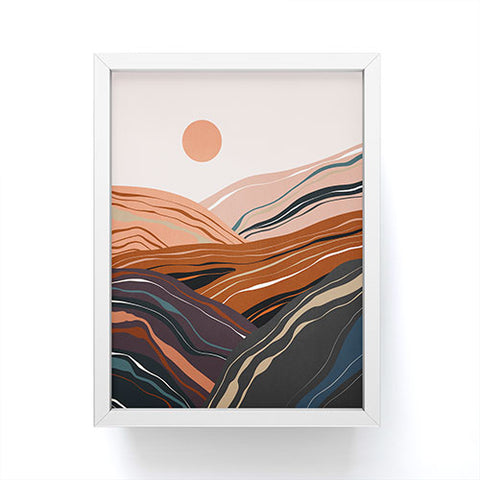 Viviana Gonzalez Mineral inspired landscapes 3 Framed Mini Art Print