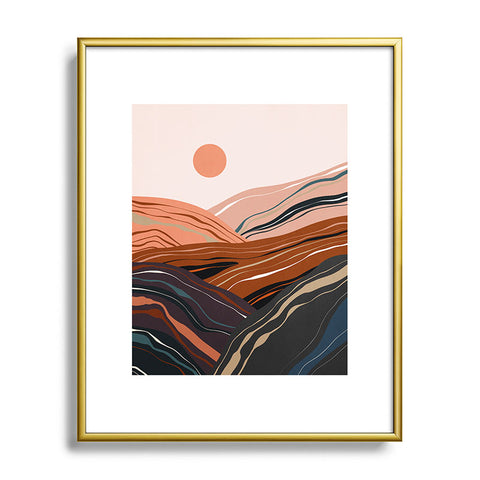 Viviana Gonzalez Mineral inspired landscapes 3 Metal Framed Art Print