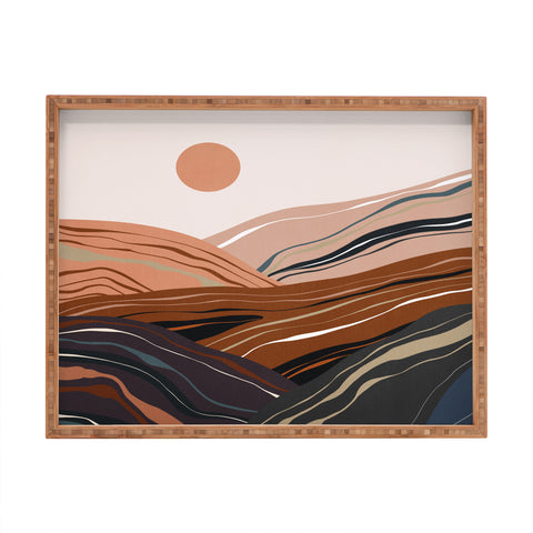 Viviana Gonzalez Mineral inspired landscapes 3 Rectangular Tray