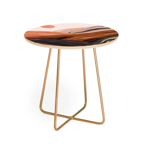 Viviana Gonzalez Mineral inspired landscapes 3 Round Side Table