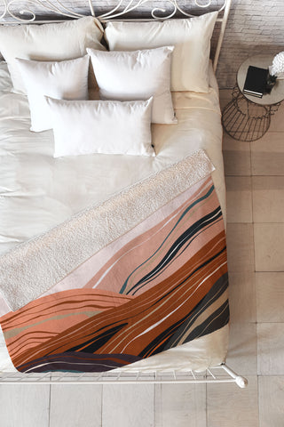 Viviana Gonzalez Mineral inspired landscapes 3 Fleece Throw Blanket