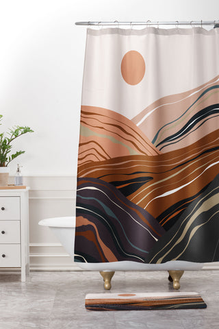 Viviana Gonzalez Mineral inspired landscapes 3 Shower Curtain And Mat